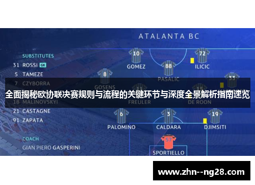 全面揭秘欧协联决赛规则与流程的关键环节与深度全景解析指南速览