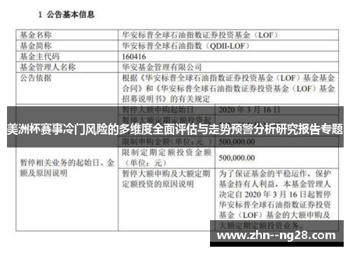 美洲杯赛事冷门风险的多维度全面评估与走势预警分析研究报告专题 美洲杯赛事冷门风险的多维度全面评估与走势预警分析研究报告专题